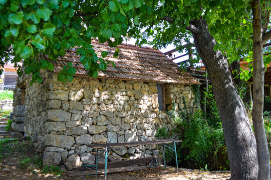 Historic stone water mill beside Berberov Buk on the Zrmanja River offers an authentic glimpse into traditional rural heritage in Croatia. This charming hidden gem creates a strong cultural experience