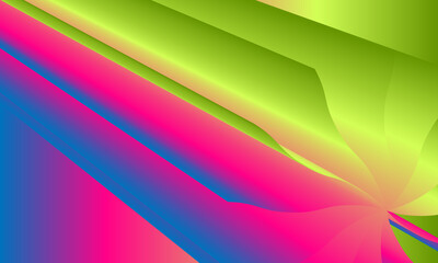 Fototapeta premium Abstract geometric folding waves gradient background for frame border