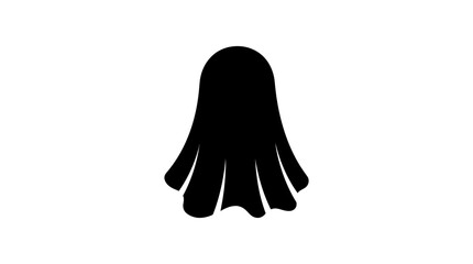 Helloween Black jellyfish icon, vector illustration, sea creature symbol, ocean animal logo Vector © MST