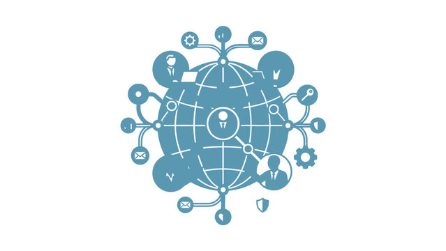 Global Network Connections Digital Business World Technology Concept