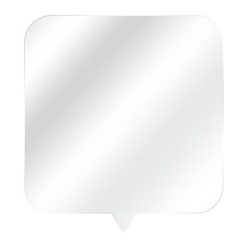 Speech talking box message cutout on transparent backgrounds illustration png