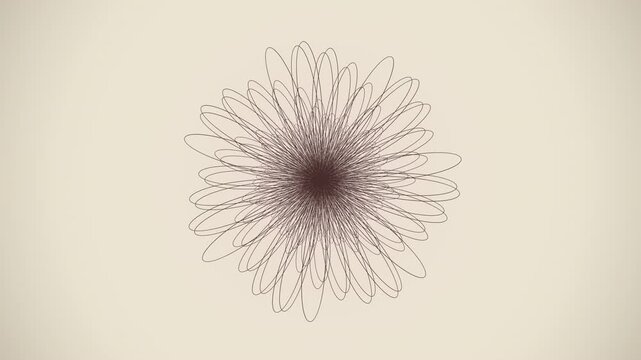 A mesmerizing seamless 4K loop of a glowing pink rose mandala sacred-geometry pattern breathing in radial symmetry with an elegant inner glow. Ideal for meditation background, chakra activation.