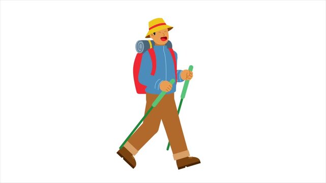 Outdoor Hiker Walking