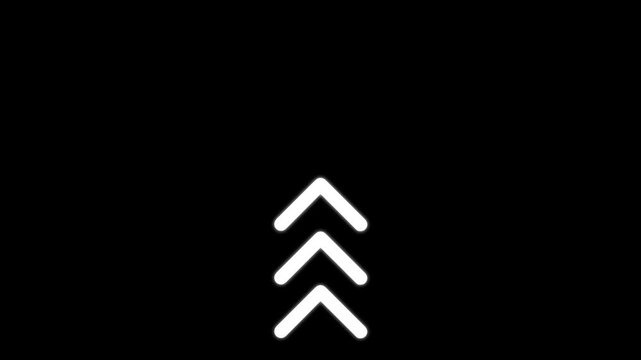 Animated swipe up arrow set for social media stories and digital marketing animation interface