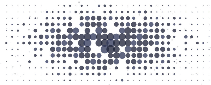 Gray dots arranged in a gradient pattern on a white background with subtle texture