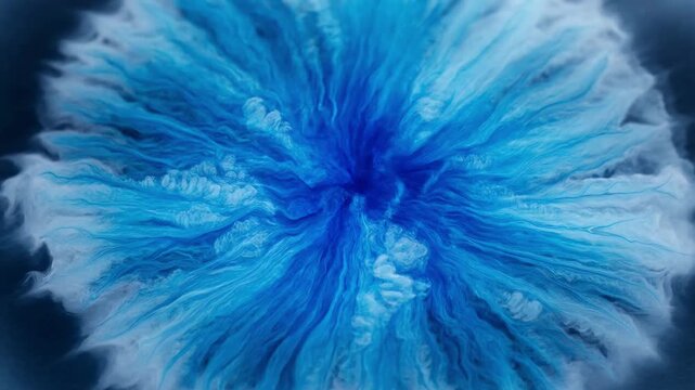 Abstract blue and white fluffy fiber texture macro photography soft cotton background pattern wallpaper design