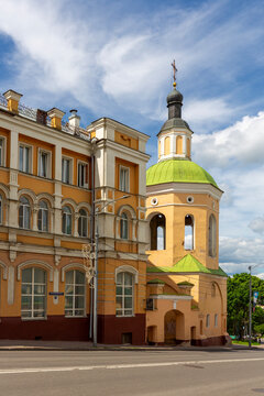 Old buildings in the historic center of Smolensk, Russia