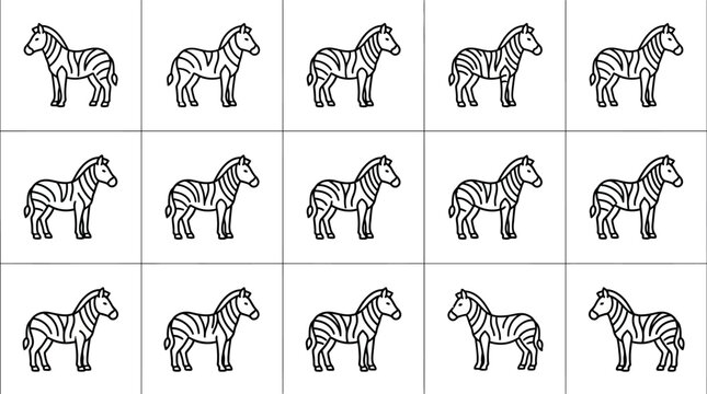 Striped Zebra Pattern