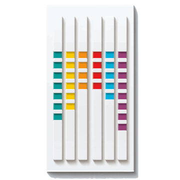 Rainbow Audio Level Meter Rectangular Block Bars
