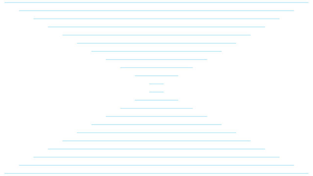 Symmetrical horizontal light blue lines on transparent background.
