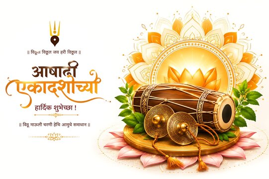 Devshayani Ekadashi/ Ashadhi Ekadashi/ Maha Ekadashi/ Pandharpur Wari Harishayani/ Shayani Ekadashi/ Vitthal Ekadashi/ Prabodhinipurv Ekadashi/ Lord Vitthal Rukmini Devotional Hindu Festival