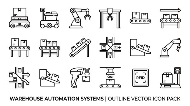 Warehouse automation systems streamline industry operations with machines and robots efficiently managing goods and materials handling.