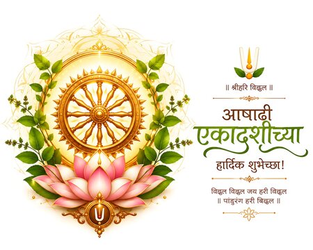 Devshayani Ekadashi/ Ashadhi Ekadashi/ Maha Ekadashi/ Pandharpur Wari Harishayani/ Shayani Ekadashi/ Vitthal Ekadashi/ Prabodhinipurv Ekadashi/ Lord Vitthal Rukmini Devotional Hindu Festival