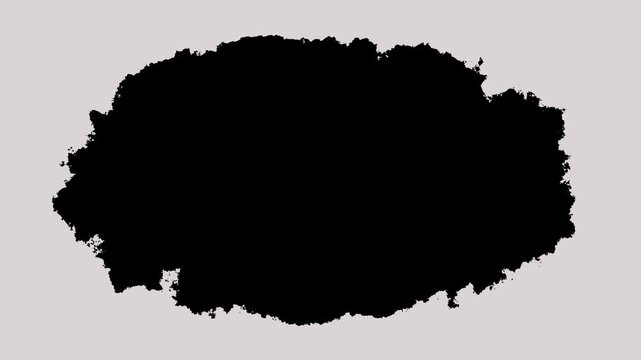 Transparent ink brush paint stroke transition Brush leak spreads over screen liquid splashing animation. Drops strokes stain grunge spray liquid frame
