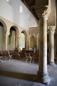 Interior of The Monastery of San Miguel de Escalada, Castile and Leon