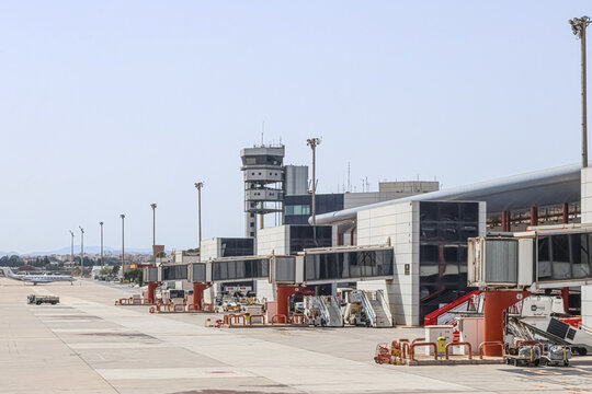 Alicante Airport Terminal Exterior. Transportation, Infrastructure, Modern Architecture, Travel Hub