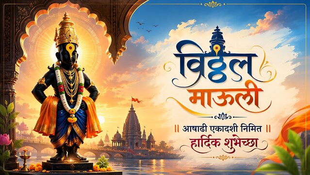 Devshayani Ekadashi/ Ashadhi Ekadashi/ Maha Ekadashi/ Pandharpur Wari Harishayani/ Shayani Ekadashi/ Vitthal Ekadashi/ Prabodhinipurv Ekadashi/ Lord Vitthal Rukmini Devotional Hindu Festival