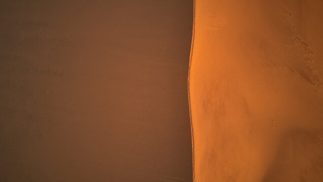 Close-up of desert dune, Namib Desert, Namibia