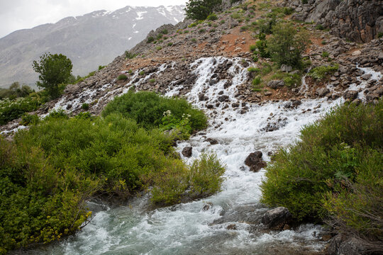 Munzur Springs in Ovacik, Tunceli, Turkey with Crystal Clear Water, Lush Greenery and Scenic Mountain Nature