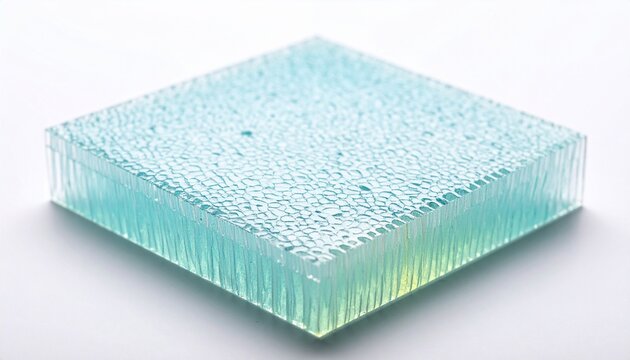 Clear transparent plastic storage container with lid open.