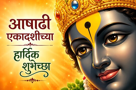 Devshayani Ekadashi/ Ashadhi Ekadashi/ Maha Ekadashi/ Pandharpur Wari Harishayani/ Shayani Ekadashi/ Vitthal Ekadashi/ Prabodhinipurv Ekadashi/ Lord Vitthal Rukmini Devotional Hindu Festival
