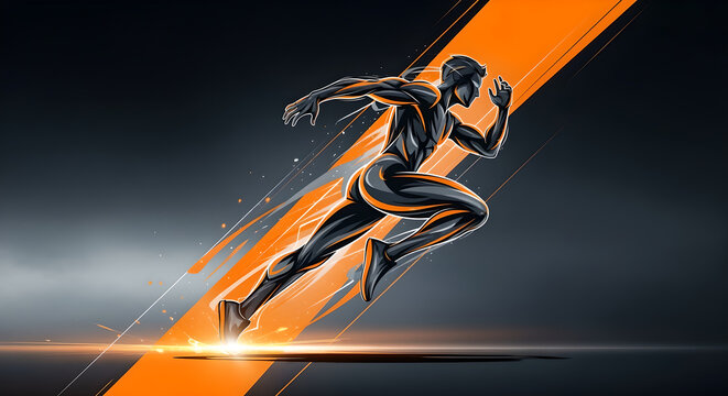 Runner in Motion