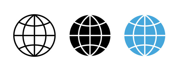 地球・グローバルのアイコン WEB 世界 インターネット © hamo