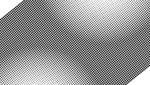Abstract Halftone Pattern Design in Black and White Minimalist Style
