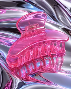 pink clips on fluid 