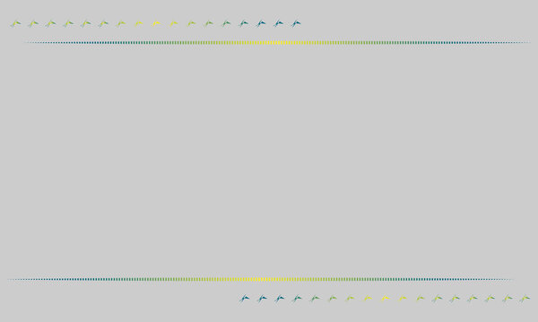 Minimalist frame border with colorful abstract gradient chevron arrow elements