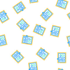 Fototapeta premium fantasy book vector seamless pattern fantasy book sign illustration