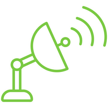 Parabolic Dishes line icon style