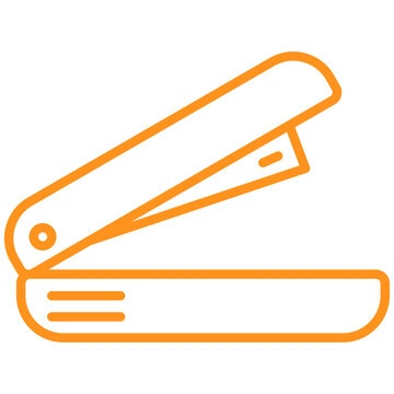 Stapler line icon style