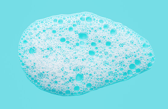 Detergent foam or soap or shaving gel.