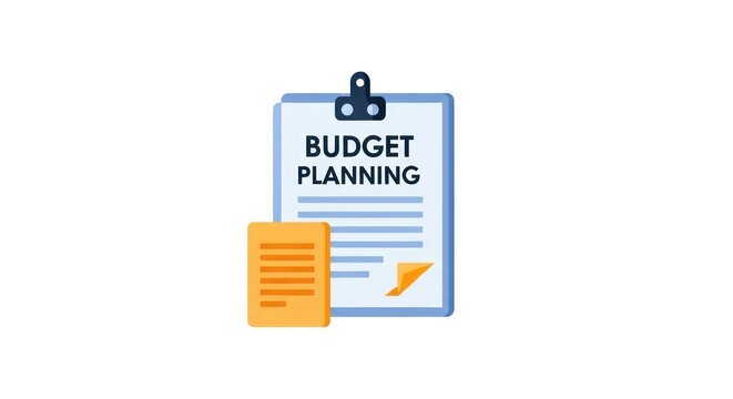 Budget planning and financial management concept.