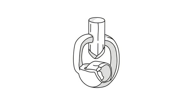 Detailed drawing of a ball joint.