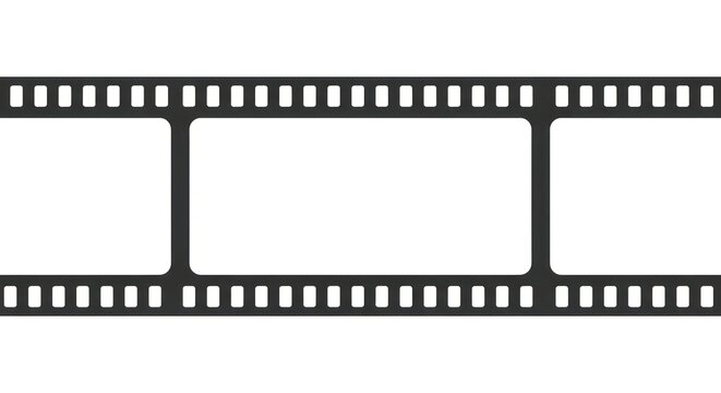 Film strip on white background.