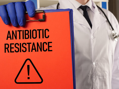 Antibiotic Resistance Global Health Threat, Drug Resistant Bacteria, Antimicrobial Resistance, Infection Control, Responsible Antibiotic Use, Medical Research, Public Health, and Healthcare Concept