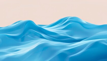 Fototapeta premium 雪山のような起伏のあるブルーのバックグラウンド