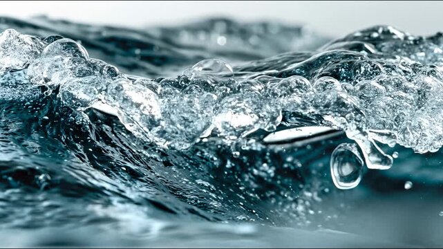 The bubbling water creates a dynamic backdrop for themes of energy  purification and the power of nature.