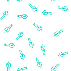Obraz premium spade drill bit vector seamless pattern spade drill bit sign illustration
