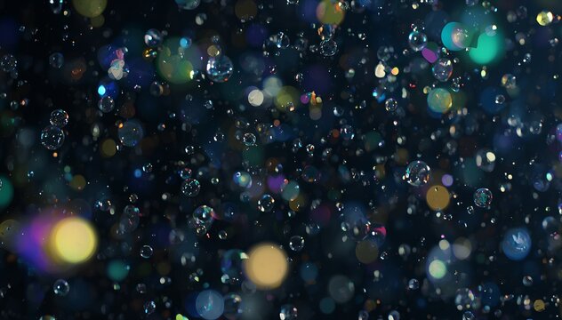 水滴と玉ボケのバックグラウンド