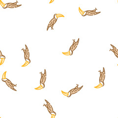 Fototapeta premium hummingbird bird vector seamless pattern hummingbird bird sign illustration