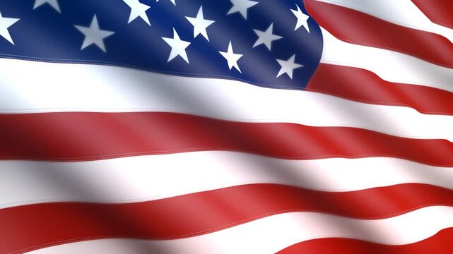 american flag waving in the wind