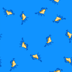 Fototapeta premium fast speed shuttlecock isometric seamless pattern. fast speed shuttlecock sign illustration
