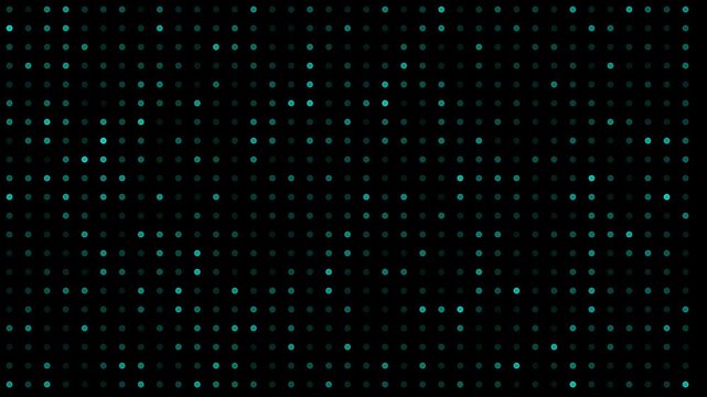 Abstract cyber green digital dots grid background template.