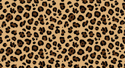 Leopard Print Seamless Pattern Vector © Kusum
