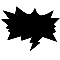 Fototapeta premium Black Explosion Bubble