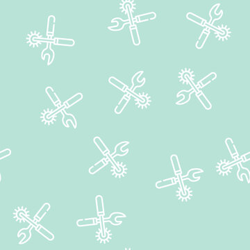 rasper and hole punch for eyelets and buttons line seamless pattern rasper and hole punch for eyelets and buttons thin line illustration