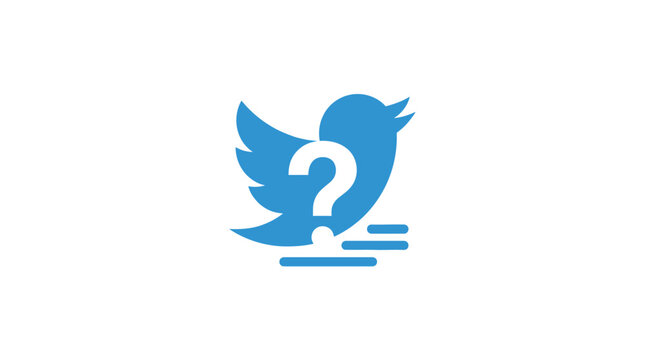 Twitter Bird Logo Symbol Design.